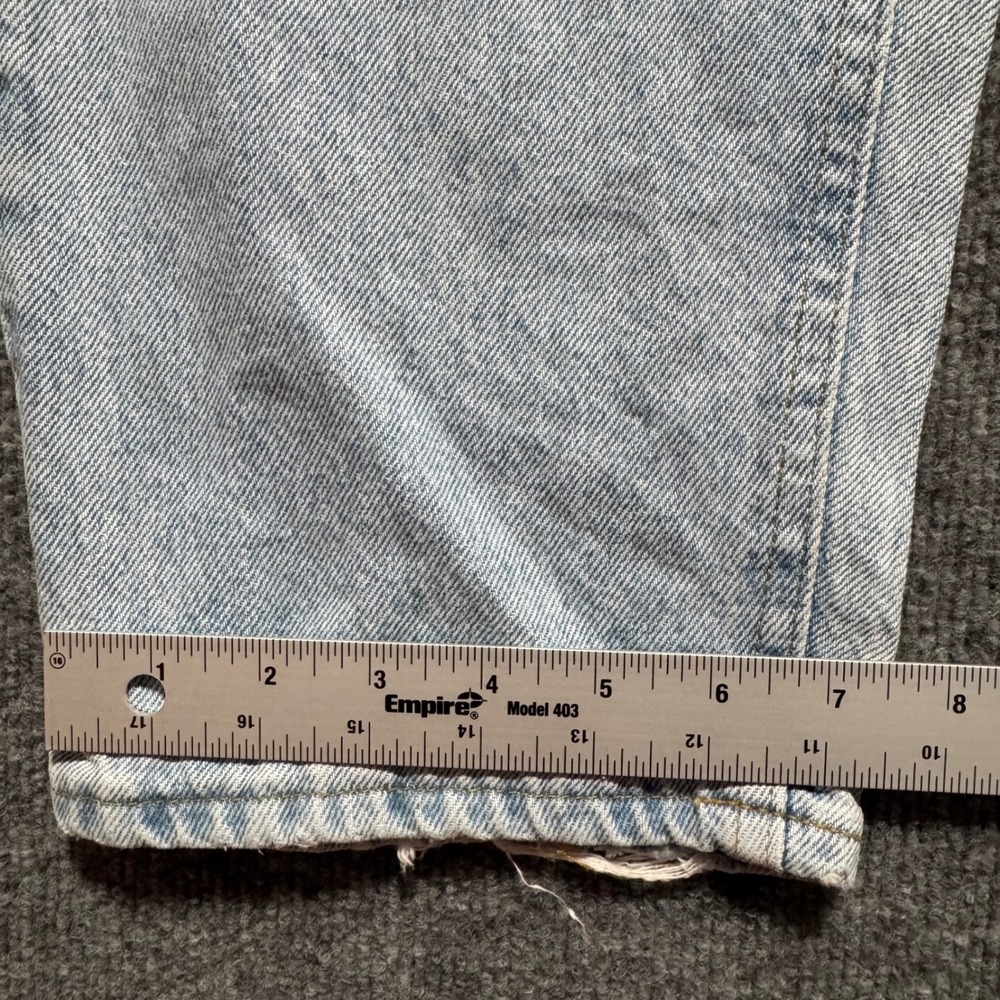Lee Jeans Mens Vintage 90s Light Wash Straight Leg Denim Jeans 30x31 Light Blue - Picture 11 of 12